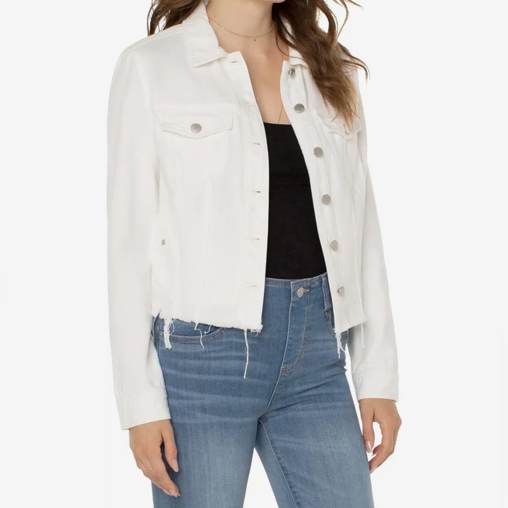 NWT Liverpool Los Angeles White Denim Jacket